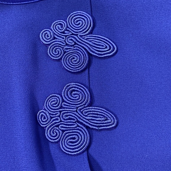 Vintage Ursula of Switzerland Layered Long Sleeve Satin Trim Evening Dress - Picture 5 of 16